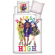 Parure de lit réversible Rainbow High - Amaya, Krystal et Karma - 140 cm x 200 cm