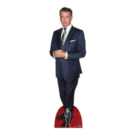Figurine en carton taille réelle - Pierce Brosnan - Acteur et Producteur de cinéma Américain - Hauteur 186 cm