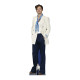 Figurine en carton taille réelle - Harry Styles - Veste Blanche - Chanteur et Acteur Britannique - Hauteur 186 cm