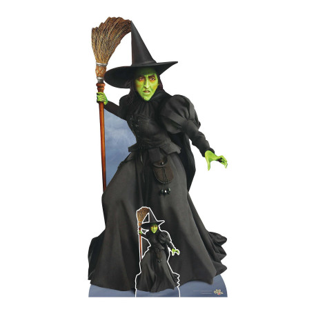 Figurine en carton taille réelle - Elphaba - Le Magicien d'Oz - Hauteur 185 cm