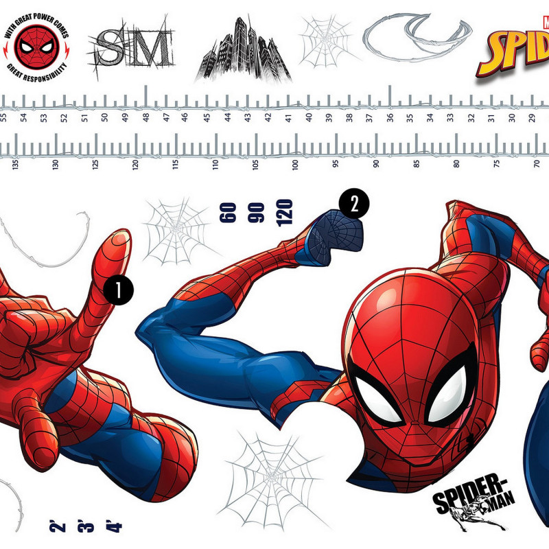  Fun House - Stickers - Repositionnables Spiderman