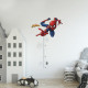 Stickers repositionnables - Toise Spiderman à l'attaque - 54 cm x 75 cm