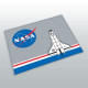 Tapis - NASA - Fusée en décollage - Gris - 100 cm x 120 cm