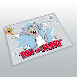Tapis - Tom et Jerry - Gris - 100 cm x 120 cm