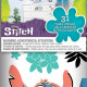 Stickers repositionnables - Lilo et Stitch - Stitch Surf - 13 cm x 26 cm