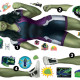 Stickers repositionnables - Marvel - She-Hulk - 52 cm x 128 cm