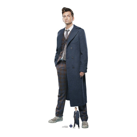 Figurine en carton taille réelle - David Tennant - Doctor Who - Acteur Britannique - Hauteur 187 cm
