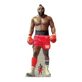Figurine en carton taille réelle - Mister T. - Catcheur Américain WWE - Hauteur 182 cm