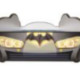 Lit LED + Matelas - Lit Enfant Racing Car Hero - Batcar - Noir - 160 x 80 cm