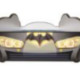 Lit LED + Matelas - Lit Enfant Racing Car Hero - Batcar - Noir - 140 x 70 cm