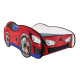Lit + Matelas - Lit Enfant Racing Car Hero - Spidercar - Rouge et Bleu - 140 x 70 cm