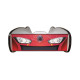 Lit LED + Matelas - Lit Enfant Racing Car Hero - Spidercar - Rouge et Bleu - 160 x 80 cm