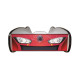 Lit LED + Matelas - Lit Enfant Racing Car Hero - Spidercar - Rouge et Bleu - 140 x 70 cm