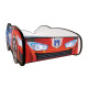 Lit + Matelas - Lit Enfant Racing Car Hero - Transformers - Optimus Prime Car - Rouge et Bleu - 140 x 70 cm