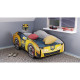 Lit + Matelas - Lit Enfant Racing Car Hero - Transformers - Bumblebee Car - Jaune - 140 x 70 cm