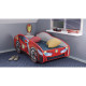 Lit + Matelas - Lit Enfant Racing Car Hero - Ironcar - Rouge - 140 x 70 cm