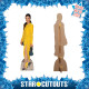 Figurine en carton taille réelle - Michelle Yeoh - Robe de Soirée Jaune - Actrice Malaisienne - Hauteur 164 cm