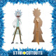 Figurine en carton - Rick et Morty - Rick Sanchez "Le Scientifique" - Hauteur 93 cm