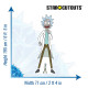 Figurine en carton - Rick et Morty - Rick Sanchez "Le Scientifique" - Hauteur 195 cm