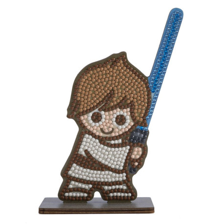 Kit figurine en bois à diamanter - Luke Skywalker Star Wars - 11 cm