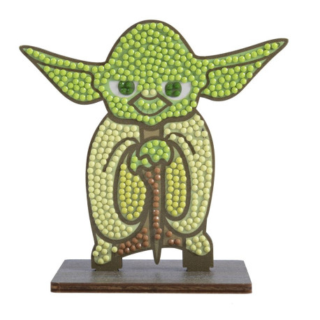 Kit figurine en bois à diamanter - Yoda Star Wars - 11 cm
