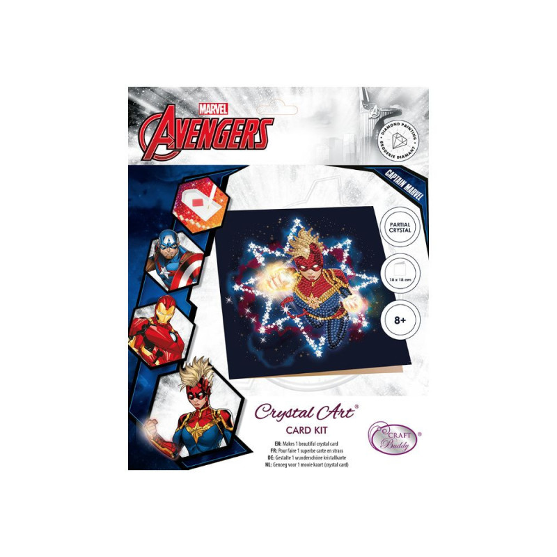 Carte à diamanter - Spider-Man de Marvel 18x18cm - Crystal Art