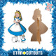 Figurine en carton - Alice au Pays des Merveilles Vintage - Alice - Hauteur 95 cm