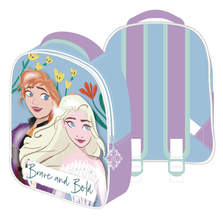 Sac à dos 3d - Disney La Reine des Neiges - Anna et Elsa "Brave and Bold" - 26x32x10 cm