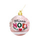 Lot de 6 Boules de Noël - Disney Minnie - Rose - 8 cm