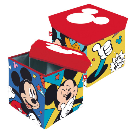 Tabouret de rangement - Disney Mickey - 30x30x30 cm