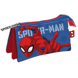 Trousse multi poches - Spiderman - 21x11x3,5 cm