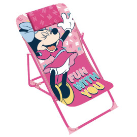 Chaise Longue Pliante - Disney Minnie Mouse - 61x43x66 cm