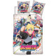Parure de lit réversible Boruto et tous les personnages - Naruto Next Generations - 140 cm x 200 cm