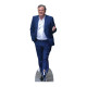 Figurine en carton taille réelle - Piers Morgan - Costume Bleu - Journaliste et Animateur Irlandais - Hauteur 186 cm
