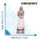 Figurine en carton taille réelle - Margot Robbie - Robe de Soirée Blanche - Actrice Australienne - Hauteur 169 cm