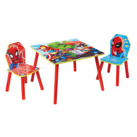 Ensemble table et 2 chaises pour enfants Marvel Avengers Heroes - Spiderman Miles Morales