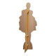 Figurine en carton taille réelle - Kim Kardashian en robe de soirée dorée et sa veste blanche - Mannequin Américaine - Hauteur 158 cm