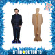 Figurine en carton taille réelle - Jason Sudeikis en costume bleu foncé - Acteur américain de la série Ted Lasso - Hauteur 185 cm