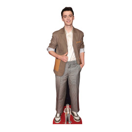 Figurine en carton taille réelle - Noah Schnapp en costume marron - Acteur Canadien et Américain de Stranger Things - Hauteur 176 cm