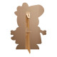 Figurine en carton – Peppa – Peppa Pig - Drapeau du Royaume-Uni - Hauteur 90 cm
