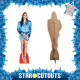 Figurine en carton taille réelle – Alesha Dixon – Robe Bleue – Chanteuse et Mannequin Britannique - Hauteur 172 cm