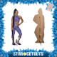 Figurine en carton taille réelle – Bianca Belair – Tenue de Combat Violette – Catch WWE - Hauteur 178 cm