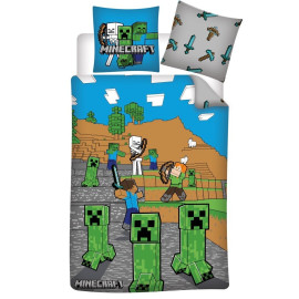 Parure de lit réversible Minecraft - Multicolors - 140 cm x 200 cm
