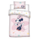 Parure de lit réversible Disney Minnie - Blanc et Rose - 100 cm x 140 cm