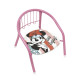 Chaise en métal à rayures - Disney Minnie Mouse - 35.5 x 30 x 33.5 cm