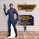 Figurine en carton Peter Quill alias Star Lord avec 2 pistolets - Film les gardiens de la galaxie 3 - Hauteur 189 cm