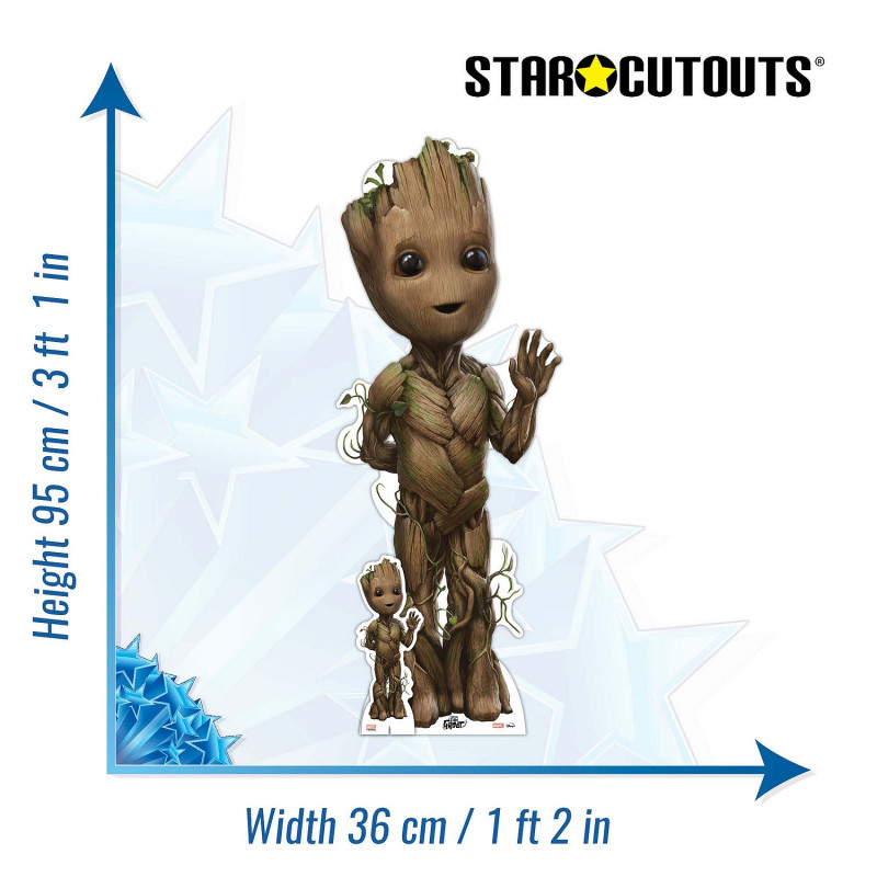 Figurine en carton Baby Groot les gardiens de la galaxie 3 - H 95 cm