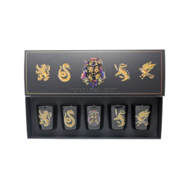Coffret de 5 Bougies parfumées Harry Potter - Coffret Blasons