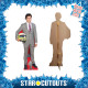 Figurine en carton taille réelle – Sergio Pérez – Costume Gris – Pilote de Formule 1 - Hauteur 174 cm