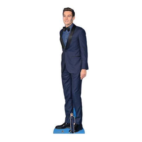 Figurine en carton taille réelle – George Russell – Costume Bleu – Pilote de Formule 1 - Hauteur 186 cm